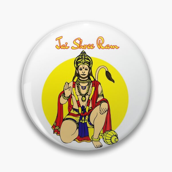 Item preview, Lord Hanuman ji chanting Jai Shree Ram. designed and sold by aruvanita.