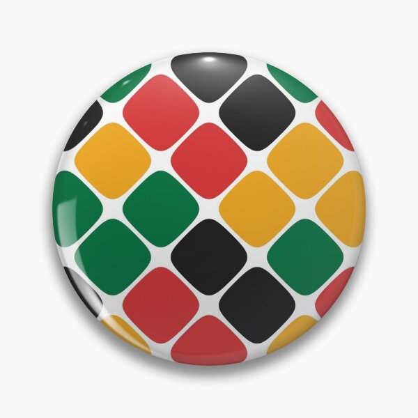 Item preview, Diagonal Squircle Pattern (Rasta Colours) designed and sold by John Uttley.