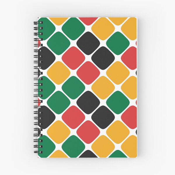 Item preview, Diagonal Squircle Pattern (Rasta Colours) designed and sold by John Uttley.