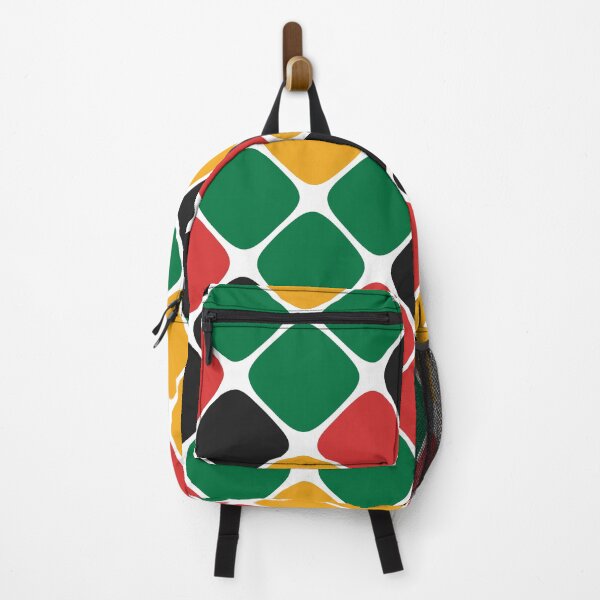 Item preview, Diagonal Squircle Pattern (Rasta Colours) designed and sold by John Uttley.