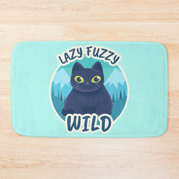 Item preview, Lazy fuzzy cat designed and sold by Hoetoons.