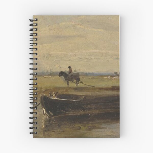 Item preview, Barge below Flatford Millalso known as Flatford Lock - John Constable Oil Painting designed and sold by Vintage Designs +.