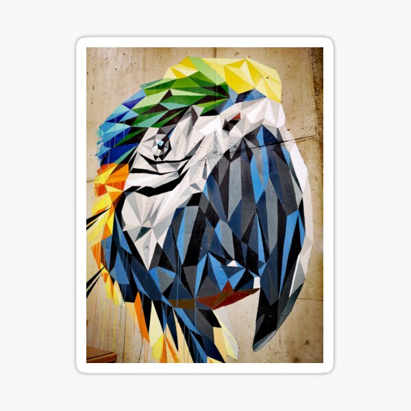Colorful parrot Sticker