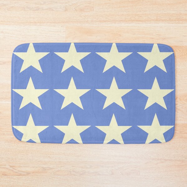 Item preview, Large CREAM and DANUBE BLUE STARS designed and sold by RachelMacht.