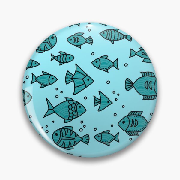 Item preview, Teal Shoal of Fish designed and sold by Pentanglement.