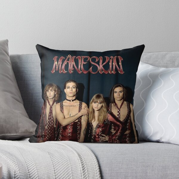 Måneskin rock band Maneskin Throw Pillow
