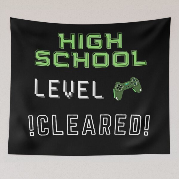 Item preview, High School Level Cleared New High Score - High School Level Completed designed and sold by For the love of Pixels.