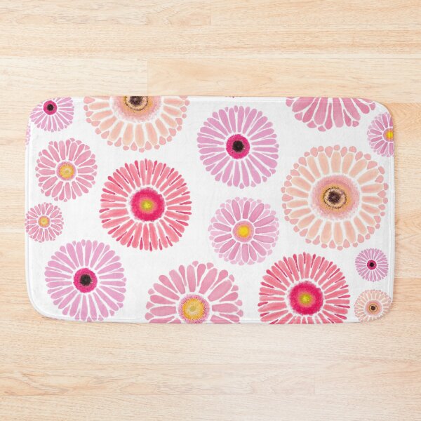 Item preview, Vivid pink gerbera daisies colourful blooming flowers designed and sold by Pragonette.