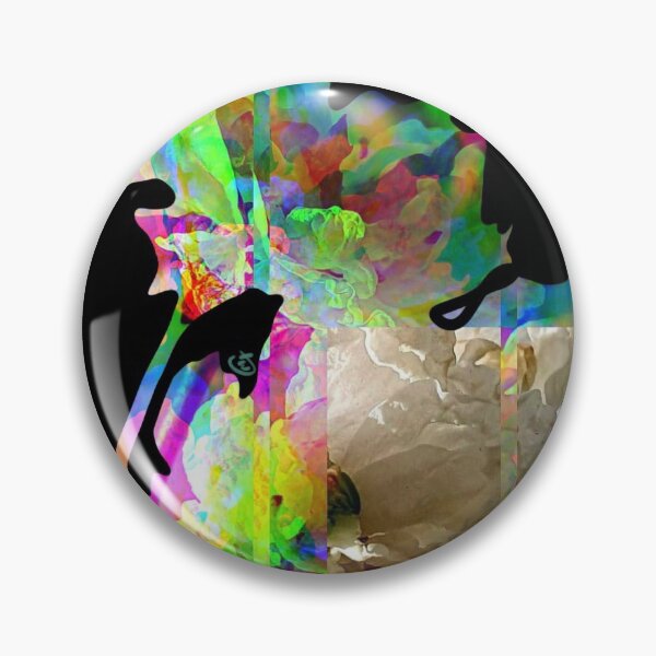 Item preview, Floral glitch effect (blacked out) designed and sold by ColeenMx.