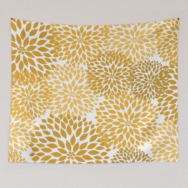 Item preview, Dahlia Floral - Ocher designed and sold by Shelley Winters.