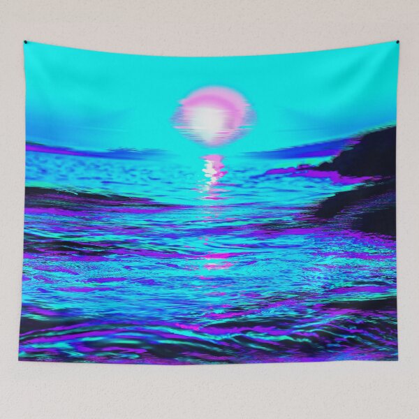 Item preview, Alien Planet Vaporwave Glitch Art designed and sold by glitchhub.