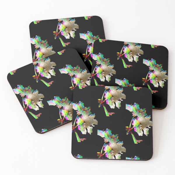 Item preview, Floral glitch effect (blacked out) designed and sold by ColeenMx.