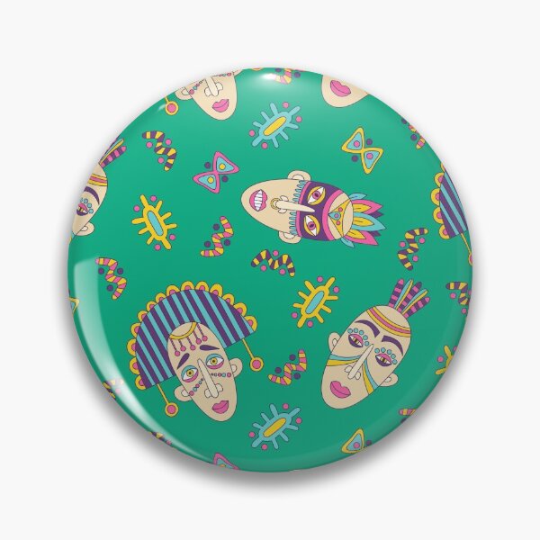Item preview, Creepy faces seamless pattern designed and sold by Olizabet.