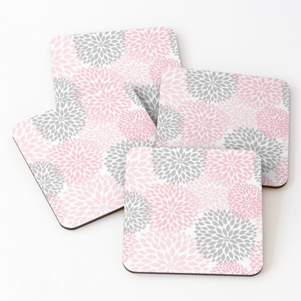 Item preview, Dahlia Floral - Pink Gray designed and sold by Shelley Winters.