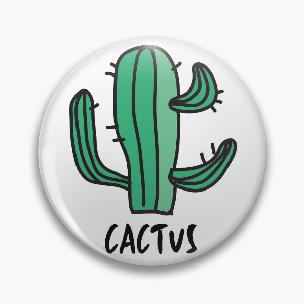 Item preview, Cactus. Line drawing, green, handwritten text. Funny, slang. designed and sold by JellyBeenzz.