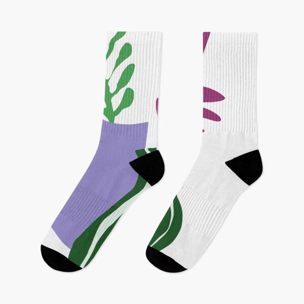 Item preview, Abstract still life with two vases, green, lavender, crimson inspired by Matisse designed and sold by Nadezda Kravcenko.