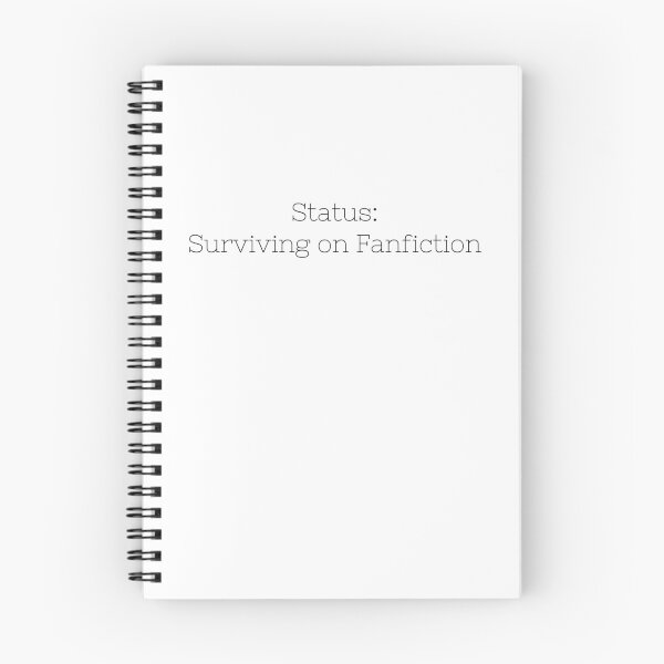 Item preview, Status: Surviving on Fanfiction - Relatable Fanfiction Fangirl quotes stickers designed and sold by ThousandAutumns.