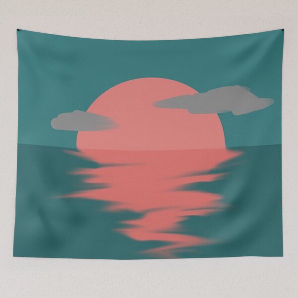 Item preview, Minimalistic ocean sunset Me digital 2021 designed and sold by taherismail.