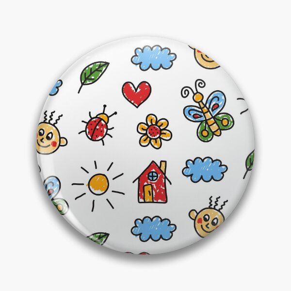Item preview, Cute childlike drawings pattern designed and sold by Olizabet.