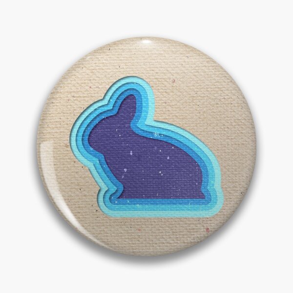 Item preview, Vintage blue bunny papercut designed and sold by FunnyChameleon.