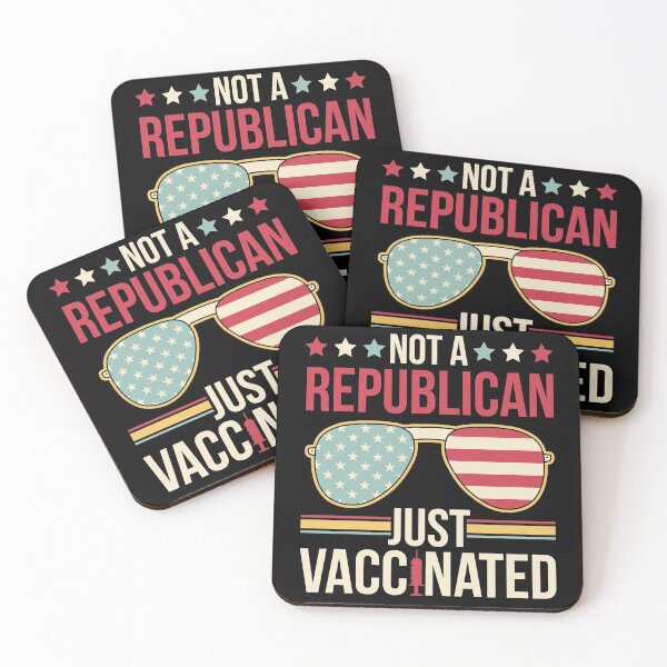 Item preview, Not a Republican Just Vaccinated Retro designed and sold by retrodesigner14.