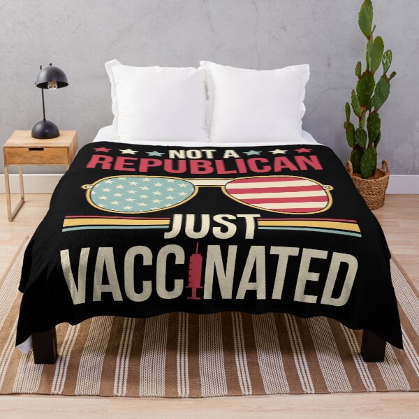 Item preview, Not a Republican Just Vaccinated Retro designed and sold by retrodesigner14.