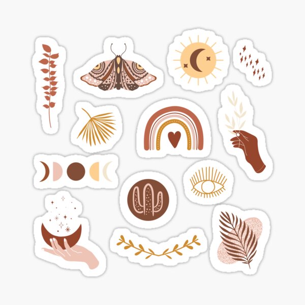 Retro Boho Pack Sticker for Sale by myabstractmind