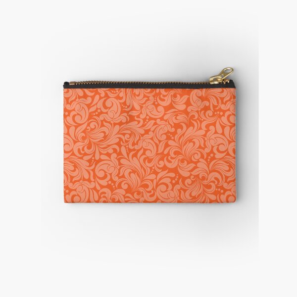 Item preview, Citrus Mandarin Orange Clementine Damask designed and sold by KrisInStitches.