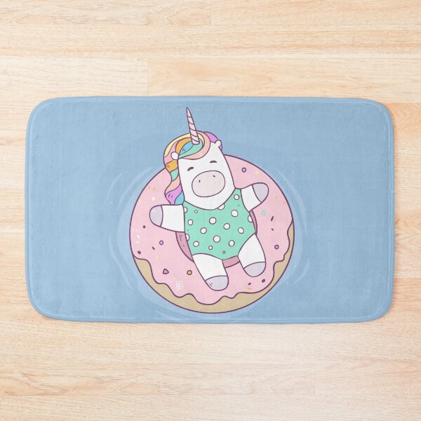 Item preview, Unicorn relaxing  in Donut inflatable ring  designed and sold by Olya Yatsenko.