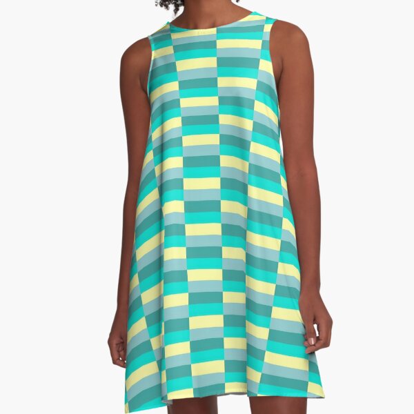 Glassy Lemonade Mix Solid Color A-Line Dress