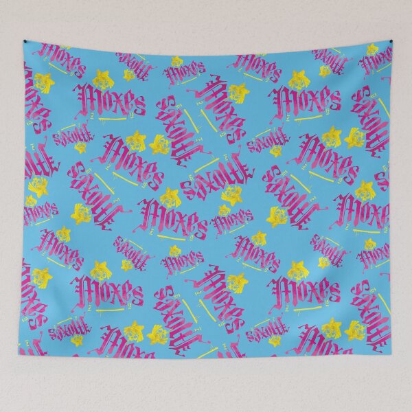 Item preview, Moxes Bar Cyberpunk Blue Pattern designed and sold by CourtesyLove.