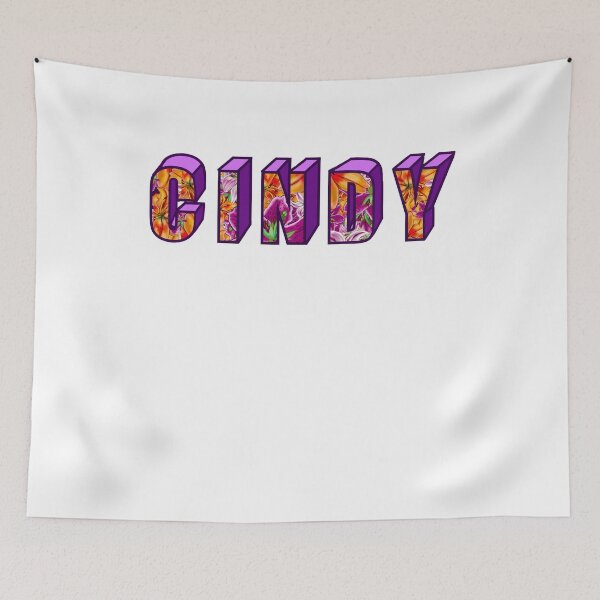 Item preview, Top 10 best personalised gifts 2022  - Cindy personalised personalized custom name  floral - custom name with lily flower pattern on 3d block letters designed and sold by Artonmytee.