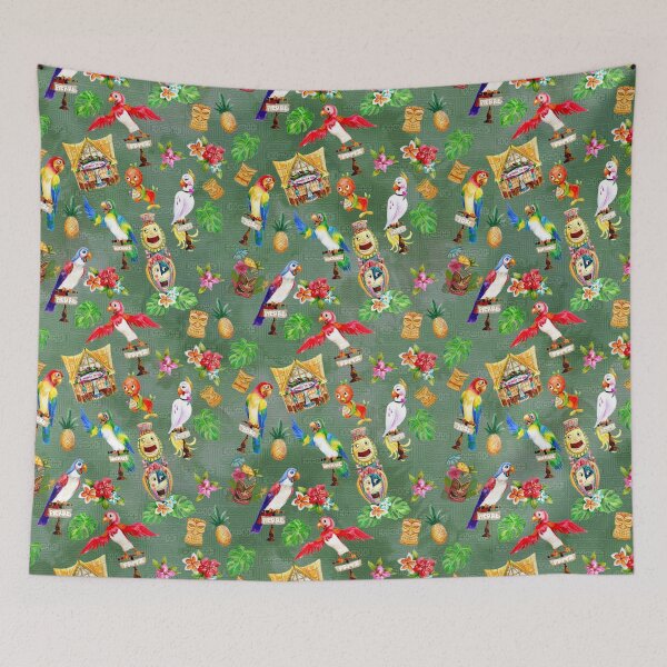 Item preview, Orange Bird & Tiki Friends designed and sold by Rainbows Galore.
