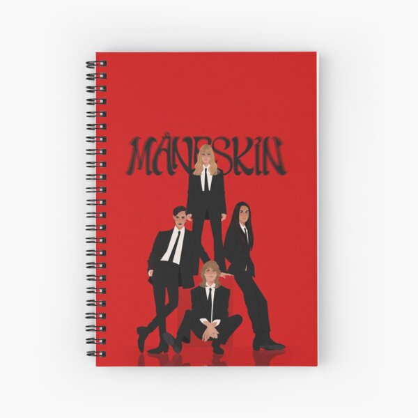 Måneskin rock band Maneskin Spiral Notebook