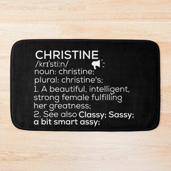 Item preview, Christine Name Definition designed and sold by Teelogic.