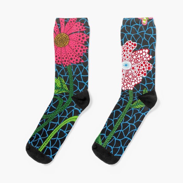 kusama flowers Socks