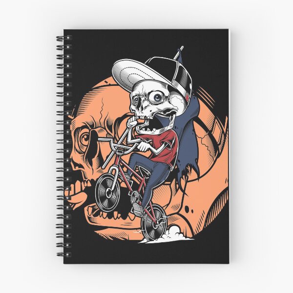 Item preview, Skull Riding BMX Bike Skeleton Bicycle Mountain Biker designed and sold by grinta2021.