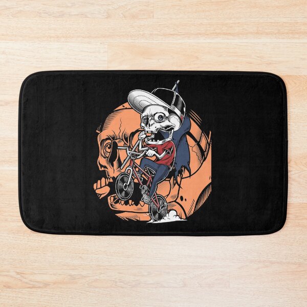 Item preview, Skull Riding BMX Bike Skeleton Bicycle Mountain Biker designed and sold by grinta2021.