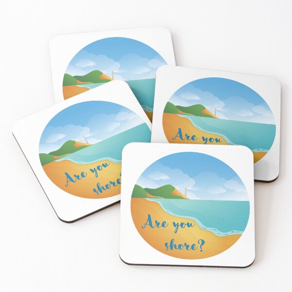 Item preview, Are you shore? Funny Cool Beach Saying designed and sold by Red-ElYoubi.