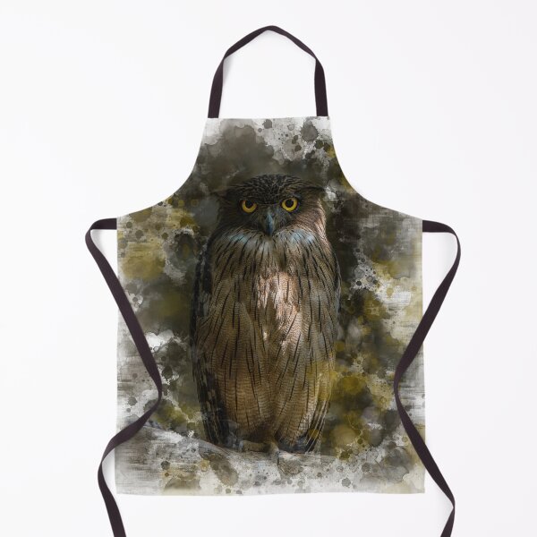 Item preview, Brown fish Owl with Glowing eyes designed and sold by Soban Raj.