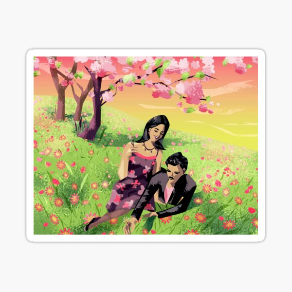 Bella und Mortimer Goth Sticker