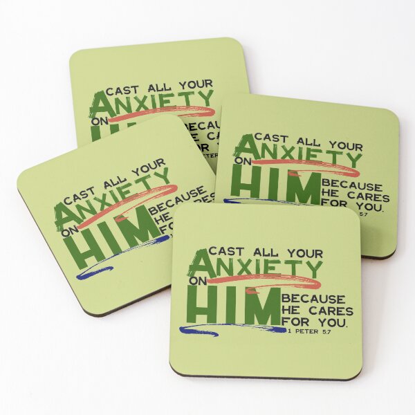 Item preview, 1 Peter 5:7 Cast all your Anxiety on Him  designed and sold by garmentoffaith.