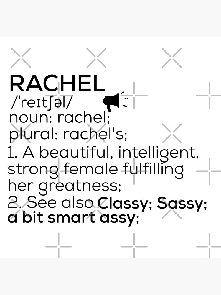 "Rachel Name Definition" Poster by Teelogic Redbubble