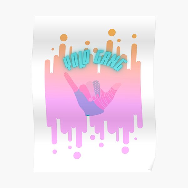 "Yolo gang slogan" Poster for Sale by The-fufu-zone | Redbubble