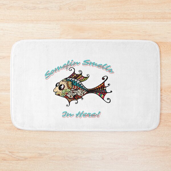 Item preview, Somefin Smells Fishy in Here! Funny Beach Saying designed and sold by Red-ElYoubi.