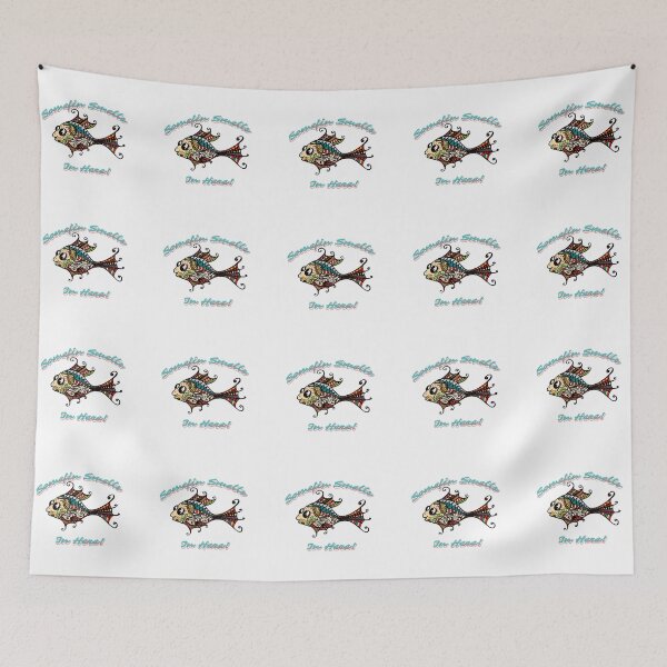 Item preview, Somefin Smells Fishy in Here! Funny Beach Saying designed and sold by Red-ElYoubi.