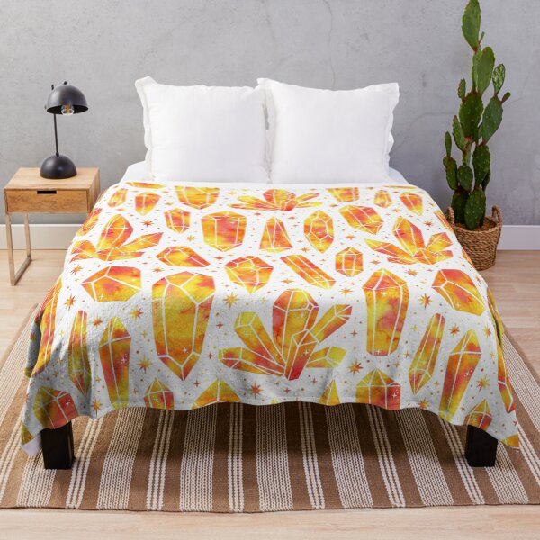 Item preview,  Pastel Crystals Orange on White designed and sold by Paisley Yazel.
