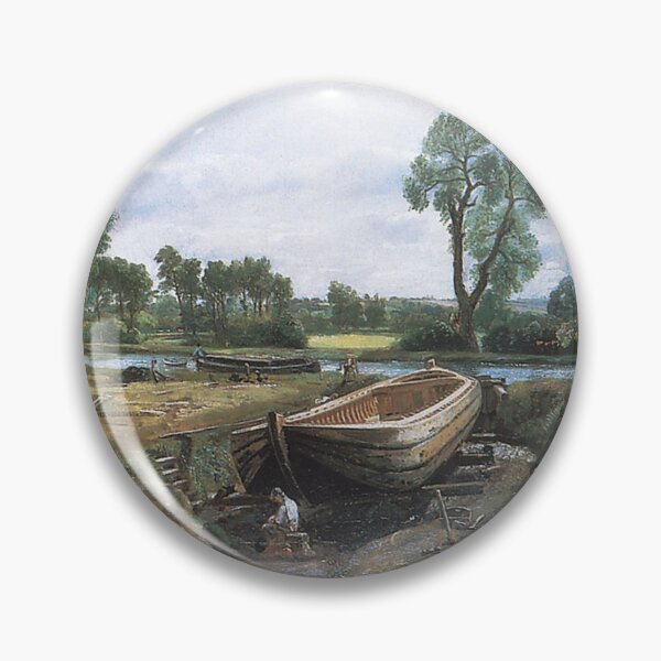 Item preview, Boatbuilding oil canvas John Constable 1814 designed and sold by Vintage Designs +.