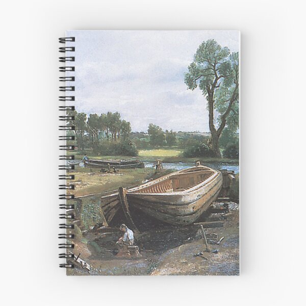Item preview, Boatbuilding oil canvas John Constable 1814 designed and sold by Vintage Designs +.