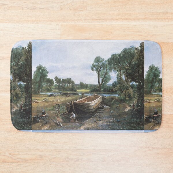 Item preview, Boatbuilding oil canvas John Constable 1814 designed and sold by Vintage Designs +.